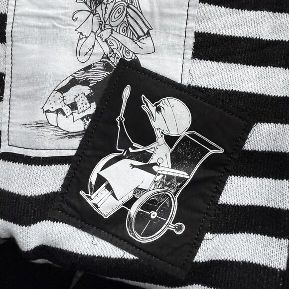 Her Universe Nightmare Before Christmas Patch Stripe Cardigan Zero Jack Sally - Picture 6 of 11